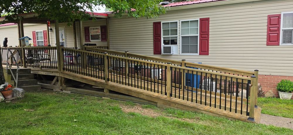 TimberCraft 10' x 16' Covered Deck with Ramp