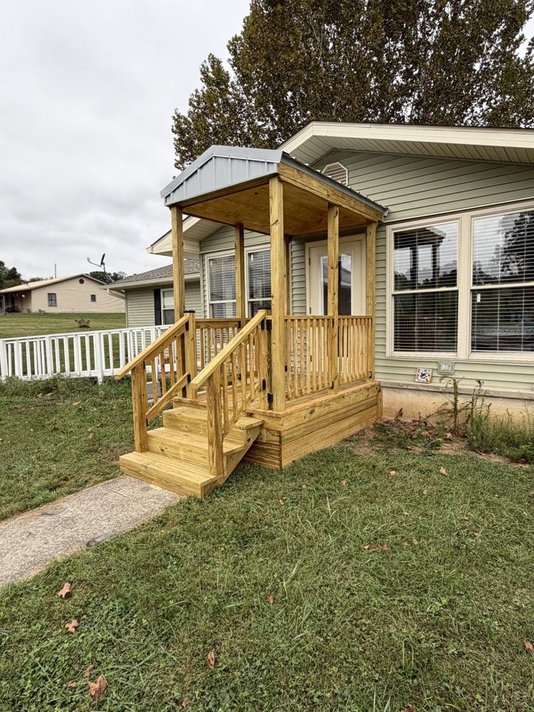 TimberCraft 6' x 8' Gable-Roof Front Porch