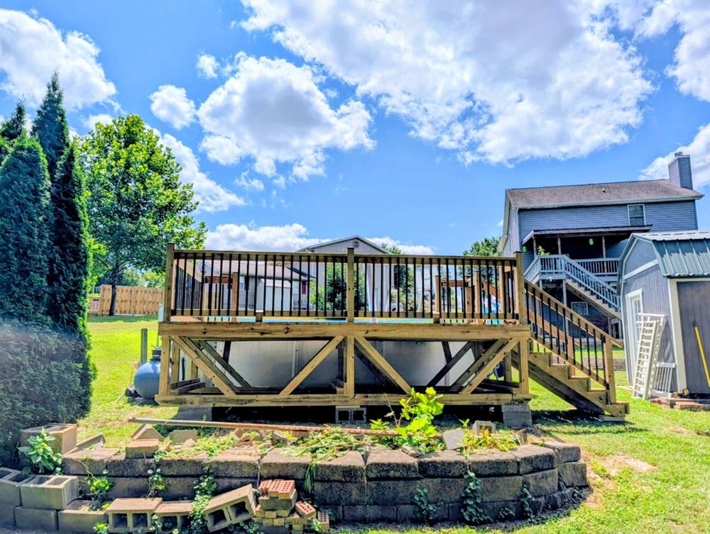 TimberCraft 8' x 16' Pool Deck, 48 in Tall