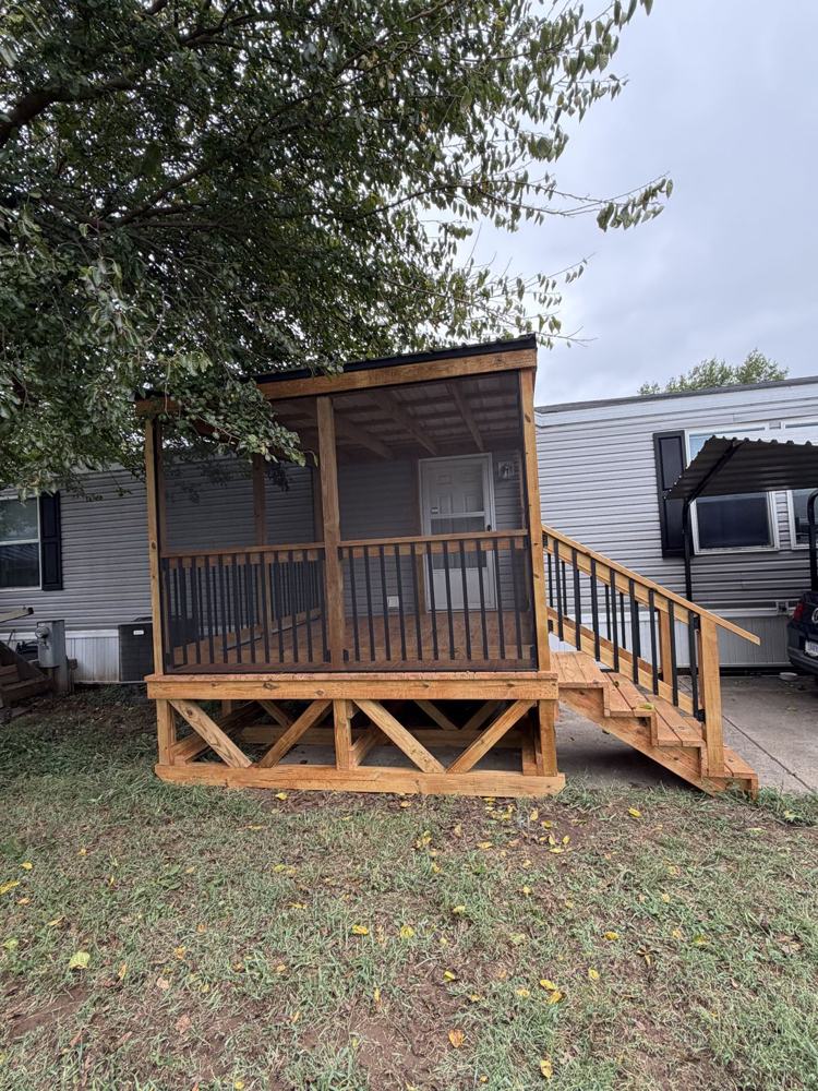 TimberCraft 10' x 12' Screened Porch Deck